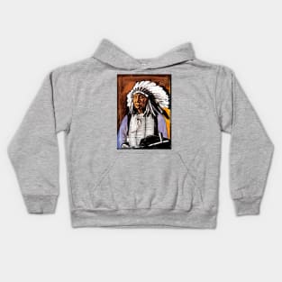 RED CLOUD-OGLALA LAKOTA SIOUX Kids Hoodie